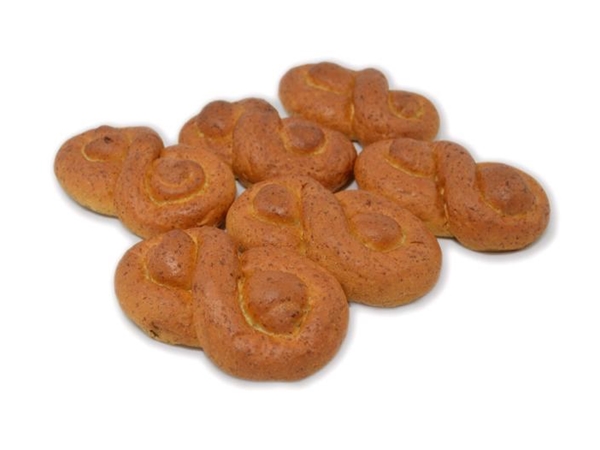 Gevlochte tarwe broodjes